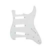 Пикгард для гитары Fender Stratocaster SSS, 3 слоя, белая, Musiclily, MX1388AW