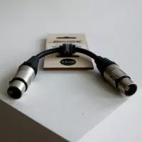 Кабель соединительный XLR3f-XLR3f, 15см, SHNOOR, MC226-XFXF-0,15m