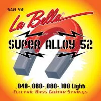 Super Alloy 52 Комплект струн для бас-гитары, железо/никель, 42-100, Light, La Bella, SAB42