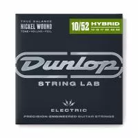 Комплект струн для электрогитары, никелированные, Light/Heavy, 10-52, Dunlop, DEN1052