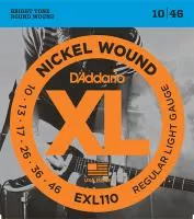 EXL110 XL NICKEL WOUND Струны для электро-гитары Regular Light10-46 D`Addario
