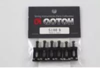 Комплект седел для бриджа, сталь, черные, Gotoh, S188-B