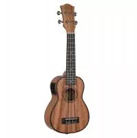 Mahogany Series Укулеле сопрано со звукоснимателем, с чехлом, цвет натуральный, Cascha, HH-2026E