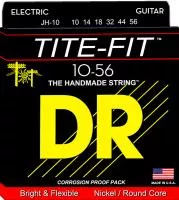 JH-10 TITE-FIT Jeff Healey Комплект струн для электрогитры, 10-56, DR