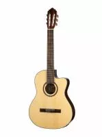 Classic Series Классическая гитара со звукоснимателем, с вырезом, Cort, AC160CFTL-NAT