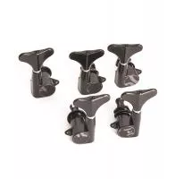 MHC5-3+2-BK Колки для бас-гитары, 3+2, черные, Cort