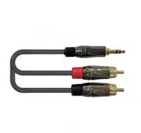 Кабель акустический 3.5мм-2хRCA, 2.7м, Leem, AMC-9