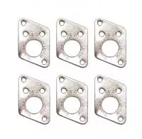 Ratio InvisoMatch Пластины для колков, F Style, 6шт, хром, GraphTech, PRT-952-217-C0