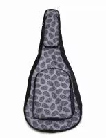 Чехол для гитары дредноут, MEZZO, MZ-ChG-12-3skull2/grey