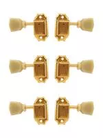 Колки для гитары 3+3, локовые, золото, Gotoh, SD90-HAPM-SL-GG-L3+R3
