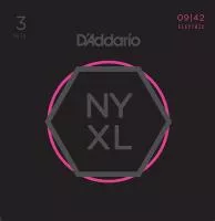 NYXL0942-3P NYXL 3 Комплекта струн для электрогитары, Super Light, 09-42, D'Addario