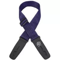 Ремень для гитары с блокировкой, фиолетовые шахматы, Lock-It Straps, D'Andrea, LIS-010-P2-PRCHK
