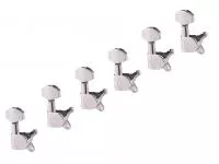 Колки для гитары 6л, хром, Metallor, J-02-CR-6L