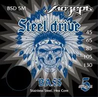 Steel Drive Комплект струн для 5-струнной бас-гитары, сталь, Мозеръ, BSD-5M