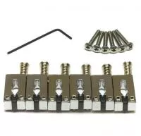 SS Classcis Strat & Tele Offset Комплект седел для бриджа, хром, GraphTech, PG-8001-0C