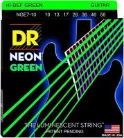 NGE7-10 Neon Green Комплект струн для 7-струнной электрогитары, 10-56, DR