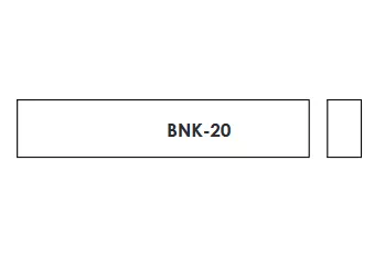 Заготовка верхнего порожка для гитары, кость, Hosco, BNK-20  рис.2 