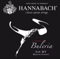 826MT Black BULERIA FLAMENCO Комплект струн для классической гитары нейлон/посеребренные Hannabach