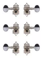 Колки для гитары 3+3, хром, Metallor, MHC-105-CR-3+3