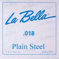 PS018 Отдельная стальная струна без оплетки, 018, La Bella