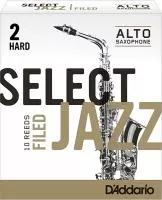 RSF10ASX2H Select Jazz Трости для саксофона альт, размер 2, жесткие (Hard), 10шт, Rico