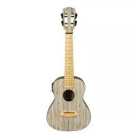 Bamboo Series Укулеле концертный со звукоснимателем, с чехлом, графит, Cascha, HH-2316E
