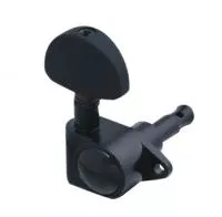 Колки для гитары 3+3, черные, Metallor, MH-32-BK-3+3