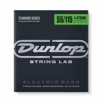 Комплект струн для бас-гитары, нерж.сталь, Extra Heavy, 55-115, Dunlop, DBS55115