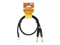 Кабель 3,5-2хJack, 1м, ZZcable, G52-3,5-2J-0100-0
