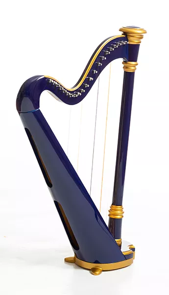 MLH0012 Capris Арфа 21 струнная (A4-G1), цвет - синий глянцевый, Resonance Harps