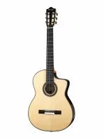 Классическая гитара со звукоснимателем, с вырезом, Martinez, Almeria-Luthier-Rosewood