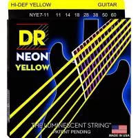 NYE7-11 Neon Yellow Комплект струн для 7-струнной электрогитары, 11-60, DR