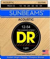 RCA-12 SunBeams Комплект струн для акустической гитары, 12-54, DR
