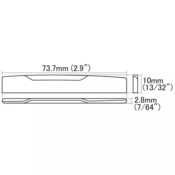 Нижний порожек для акустической гитары, кость, Hosco, HSB-SM1  рис.2 