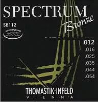 SB112 Spectrum Bronze Комплект струн для акустической гитары, сталь/бронза, 012-054, Thomastik