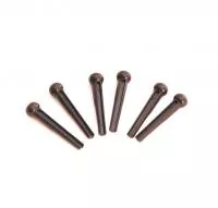 Bridge-pin-bk Фиксатор струн, чёрный с белой точкой, Cort