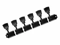 Колки для гитары 6л, черные, Gotoh, SD91-SLB-B-L6