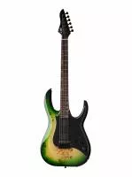 Modern Электрогитара с встроенным процессором, зеленая, GTRS, M810-GNBT