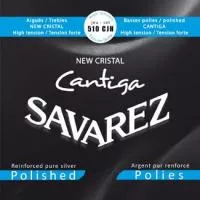 New Cristal Cantiga Комплект струн для классической гитары, сил нат, серебро, полир, Savarez, 510CJH