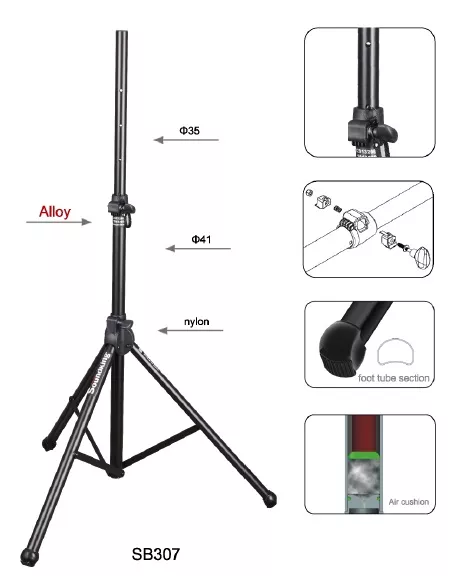 SB307 Стойка для акустической системы, амортизатор, Soundking