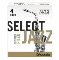 Select Jazz Filed Трости для саксофона альт, размер 4, жесткие (Hard), 10шт, Rico, RSF10ASX4H