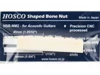 Верхний порожек для акустической гитары, кость, Hosco, HSB-NM2