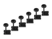Колки для гитары 6л, локовые, черные, Gotoh, SD91-HAPM-05M-B-L6