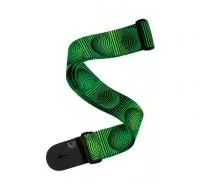 Ремень для гитары, полиэстер, рисунок "Green Optical Orbs", Planet Waves, P20W1506