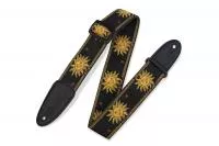 Print Series Ремень для гитары, тканый, солнце/черный, Levy's, MPJG-SUN-BLK
