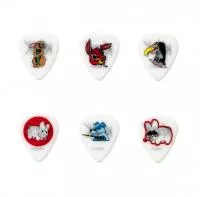 Frank Kozik Медиаторы 6шт, толщина 1.00мм, Dunlop, BL109P100