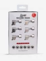 Колки для гитары, 6л, хром, Luxars, LTA-16A-CR