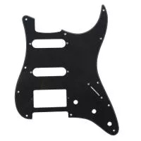 Пикгард для электрогитары Fender Stratocaster HSS, 1 слой, черная, Musiclily, MX0314