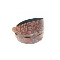 Leather Tigina Ремень для гитары, кожаный, 7 см, цвет Корица, Fidel, FL8018LT