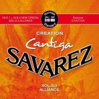Creation Cantiga Комплект струн для классической гитары, норм.натяжение, посеребр, Savarez, 510MR